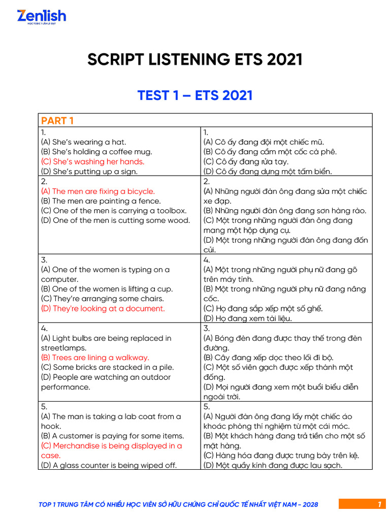 1.7. GIẢI CHI TIẾT TEST 01 LC | PDF