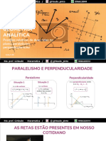 Geometria Analítica: Posições Relativas de Duas Retas No Plano: Paralelismo, Perpendicularismo