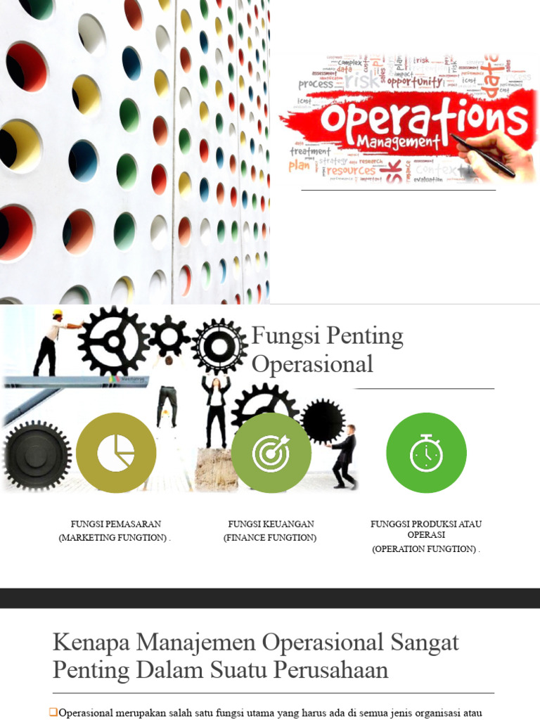Pentingnya Manajemen Operasional Perusahaan | PDF | Bisnis ...
