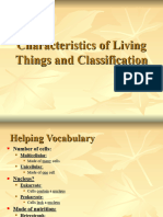 Characteristics of Living Things and Classification
