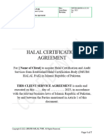 A512-01 Halal Certification Agreement