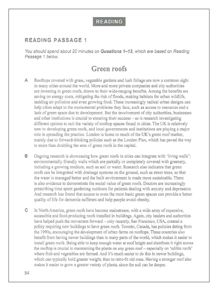 IELTS Reading 18 Test 34 | PDF