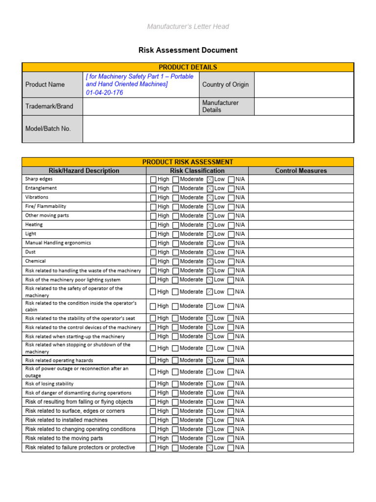 Mobile Machinery Risk Assessment Report | PDF | Risk | Radiation