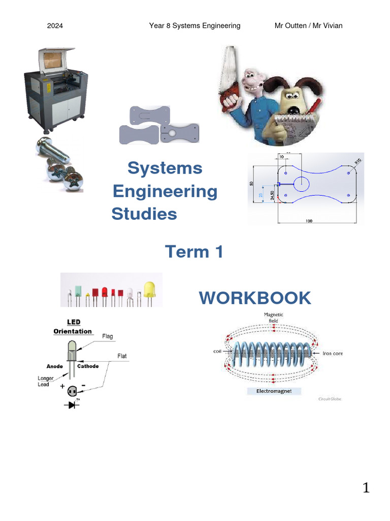 Year 8 Systems Engineering Workbook | PDF | Flashlight | Electricity