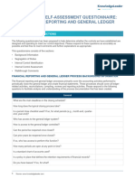 Control Self-Assessment Questionnaire - Financial Reporting and General Ledger