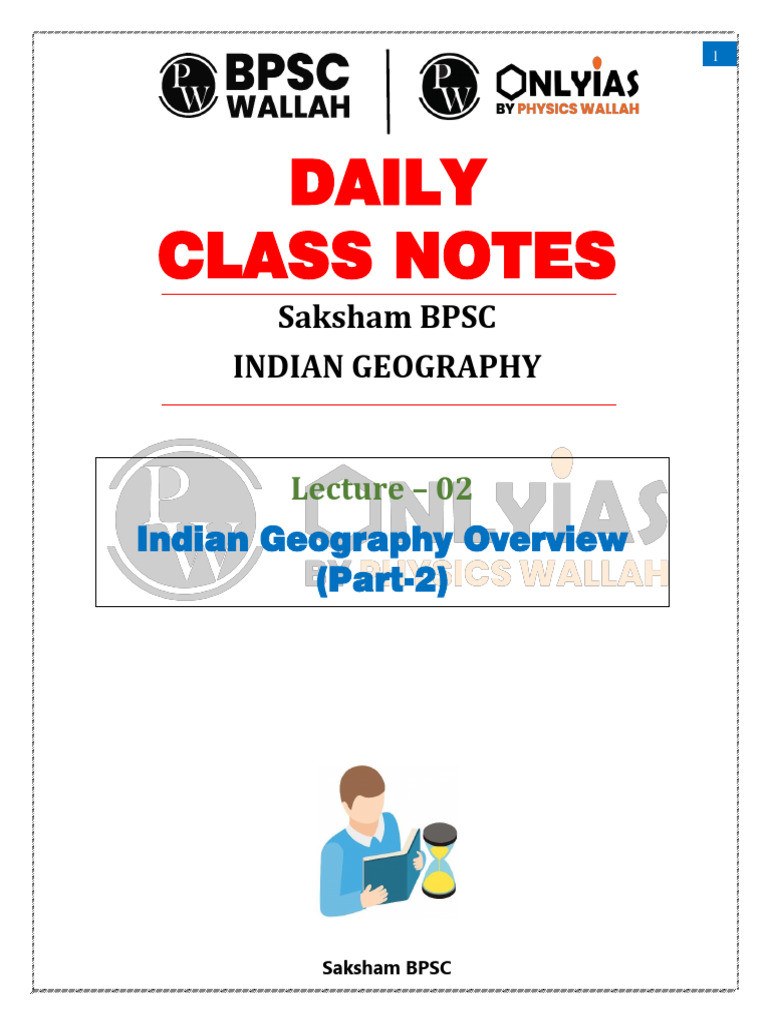 Indian Geography 02 - Daily Class Notes (English) | PDF | Fault ...