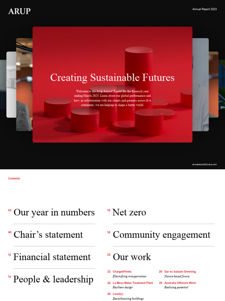 Arup Annual Report 2023 Pdf Carbon Footprint Sustainability
