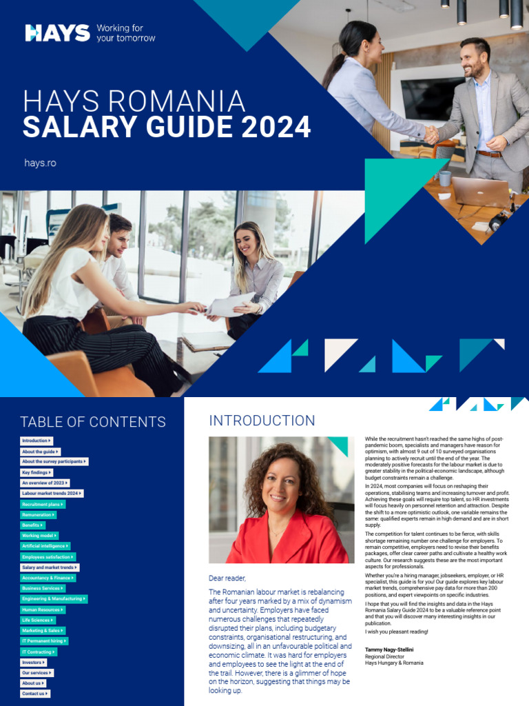 Hays Romania Salary Guide 2024 PDF Employment Salary