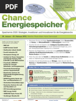 Konferenz Chance Energiespeicher