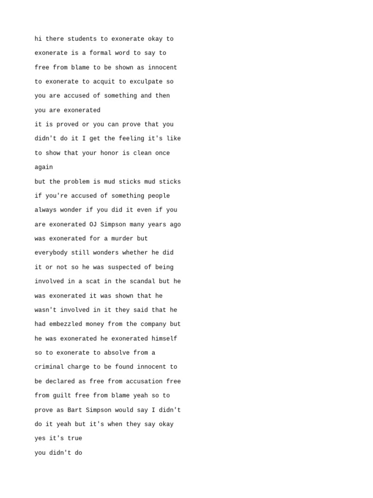  exonerate exonerate meaning exonerate examples legal english