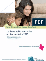 Resumen General Colombia - La Generación Interactiva en Iberoamérica 2010