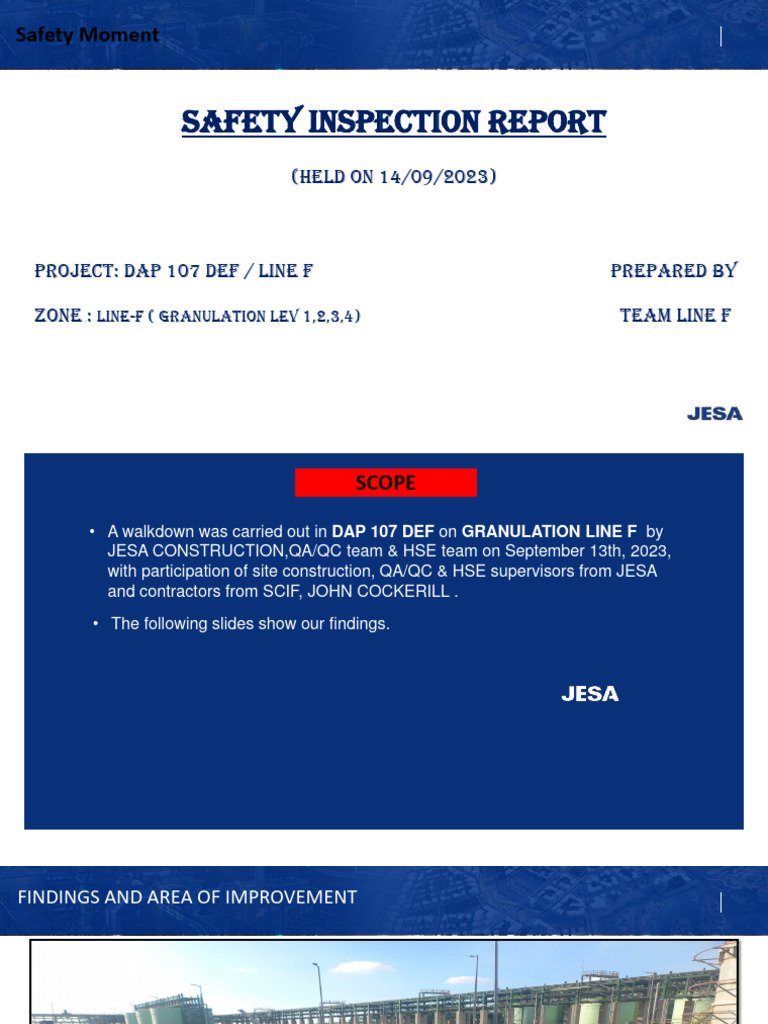 Inspection Report Line F | PDF