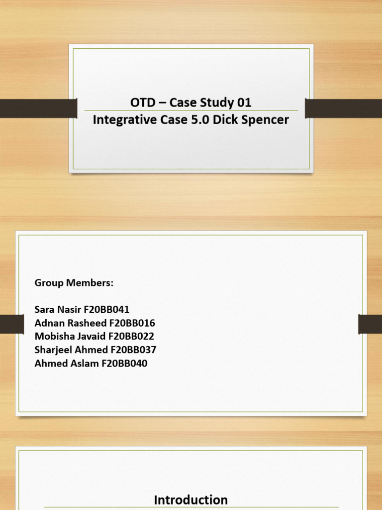 Otd Case 1 May | PDF | Empowerment | Business