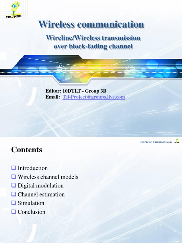 Wireless Com. Report 20111115 - English | PDF | Channel (Communications ...