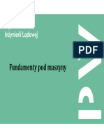 Wykład 7 Fundamenty Pod Maszyny