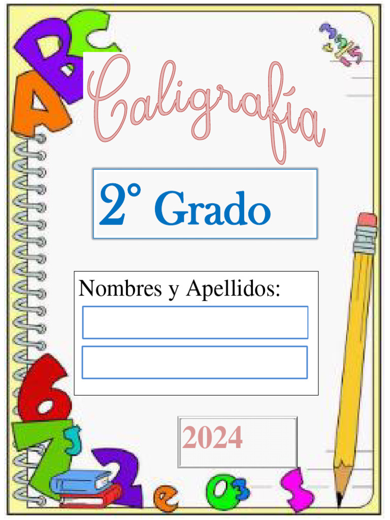 Caligrafía Segundo Grado - 2024 Anillar | PDF