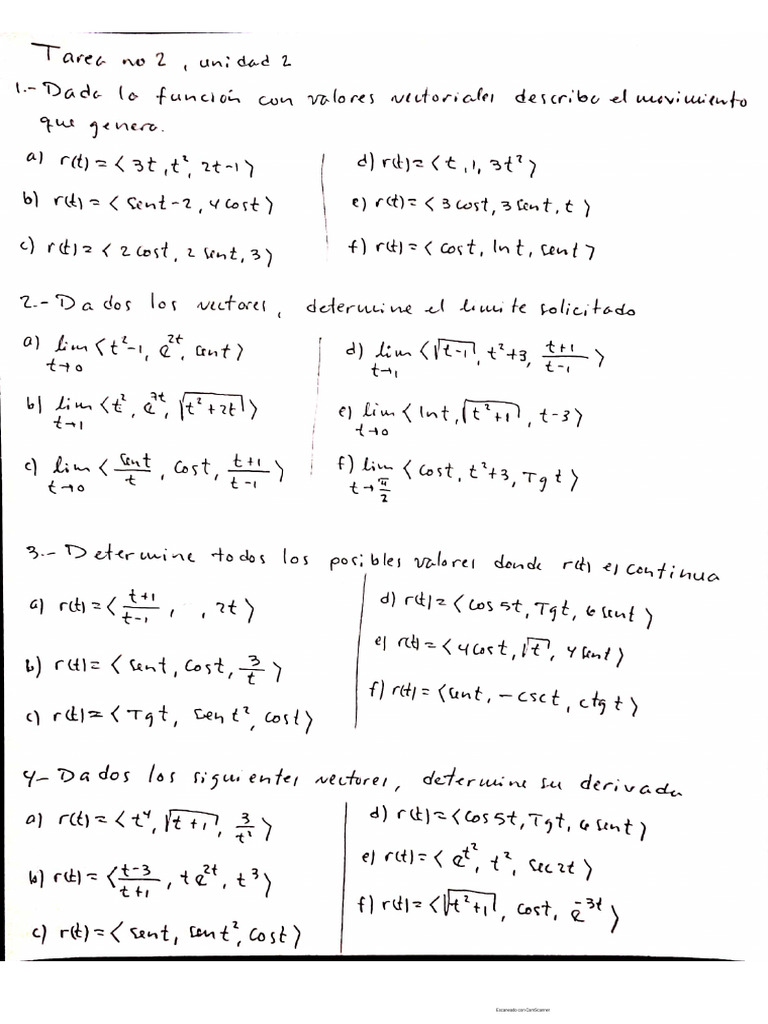 Tarea No 2, Unidad 2 | PDF