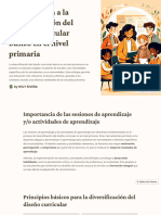 Introduccion A La Diversificacion Del Diseno Curricular Basico en El Nivel Primaria