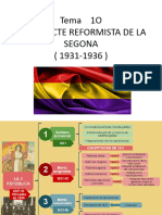 Tema 10 El Projecte Reformista de La Segona Repã Blica (1931-36) 2