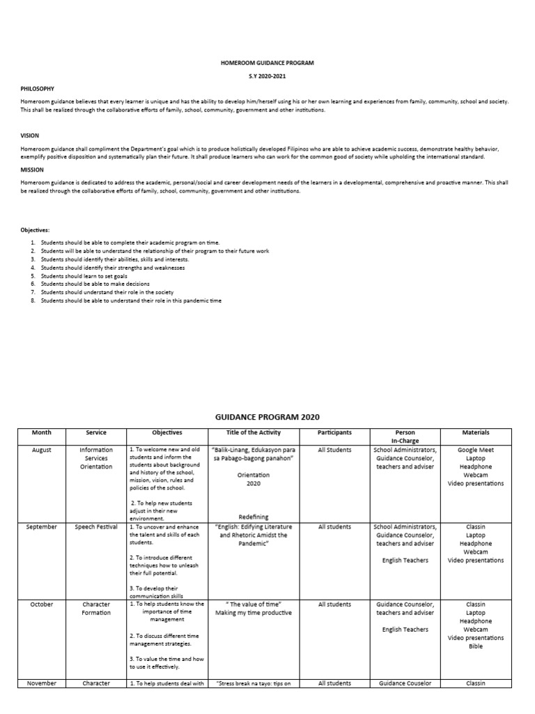 colegio-de-montessori-homeroom-guidance-program-pdf-school