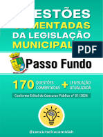 Questões de Legislação Passo Fundo