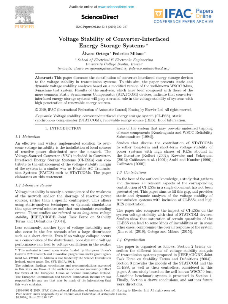 Voltage Stability in Smart Grids | PDF | Electricity | Electrical ...