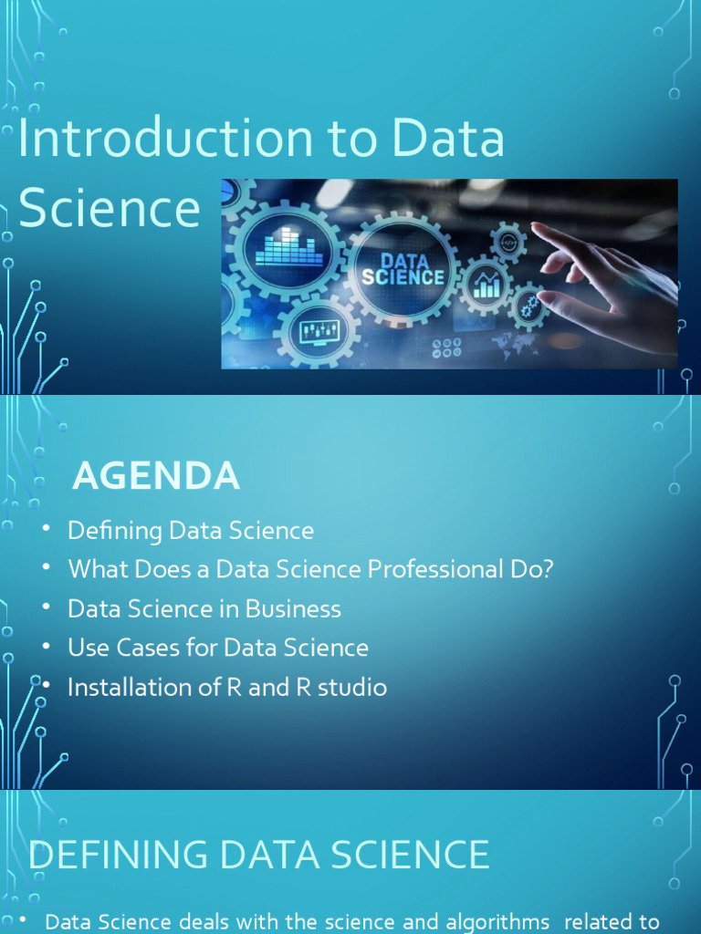 Introduction to data science download free pdf data science data