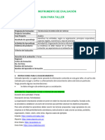 Instrumento de Evaluación Guia para Taller: Actividad 02: Organización Formal e Informal de Una Empresa