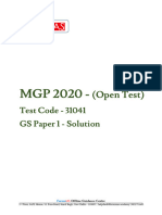 MGP 2020 GS Paper 1 Solutions
