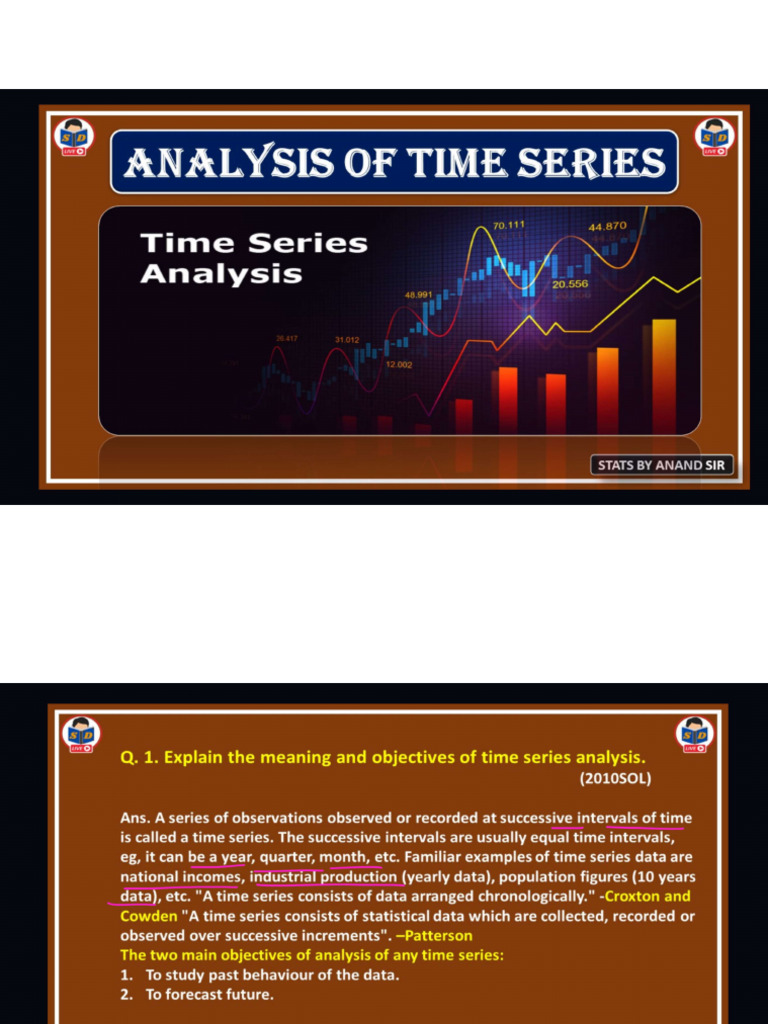 Analysis of Time Series | PDF