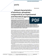 Vibrational characteristics of aluminum-phosphate