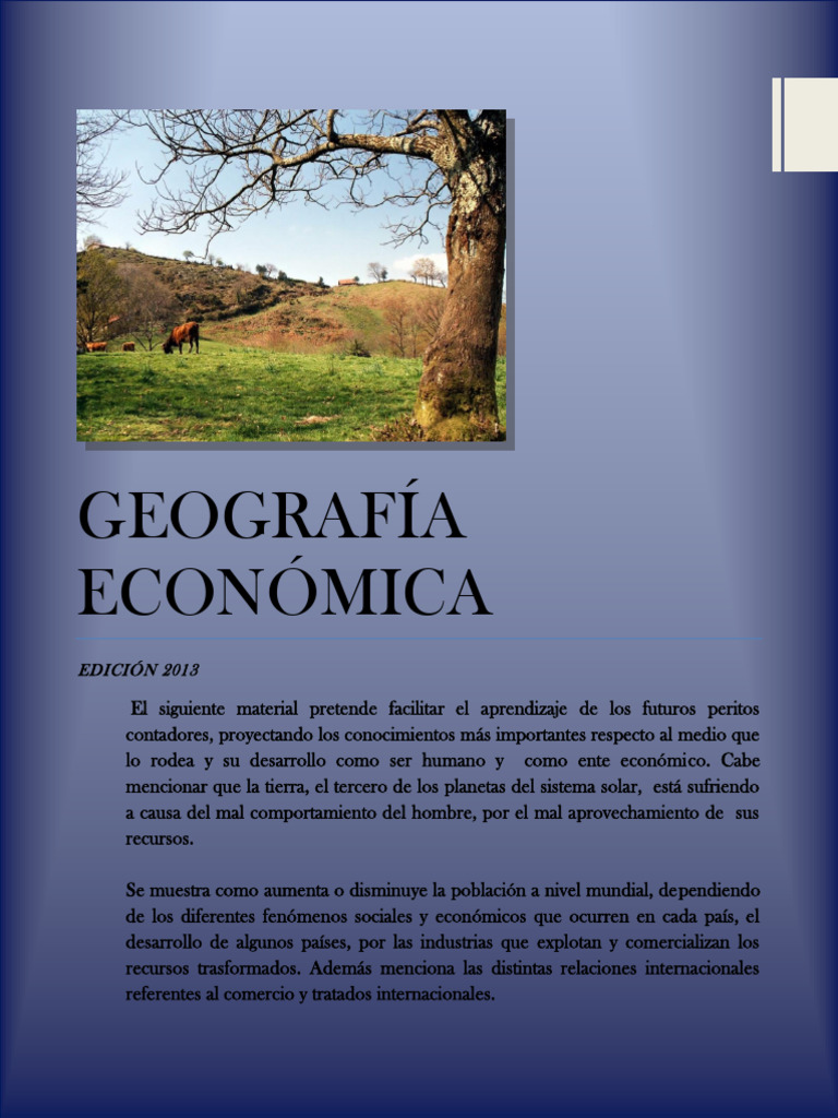 Geografía Económica: Fundamentos y Contenidos | PDF | Américas | Europa