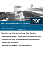 Urban Climate Change Adaptation - Catalysing the Private Sector 