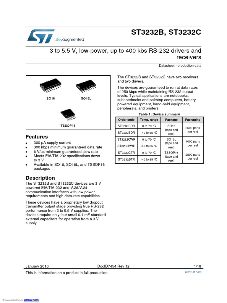 RS-232 Drivers for Portable Devices | PDF | Capacitor | Electromagnetism