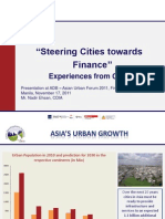 Steering Cities Towards Finance
