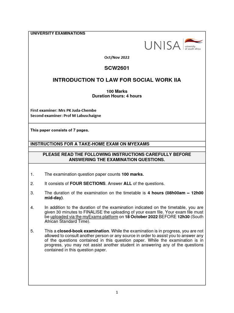 Scw2601 exam paper octnov 2022 download free pdf crimes crime