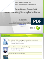 Low-Carbon Green Growth and Urban Planning Strategies in Korea