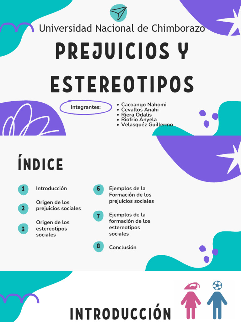 Estereotipos y Prejuicios | PDF | Prejuicios | Estereotipos