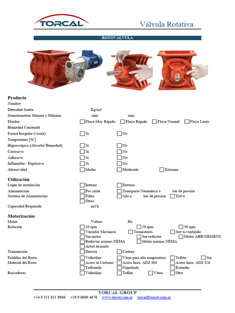 Válvula Rotativa: Especificaciones y Usos | PDF | Acero | Materiales