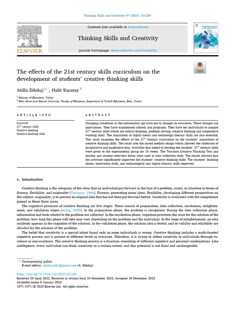 Eka Dahliani The Effects Of The 21st Century Skills Curriculum Eka