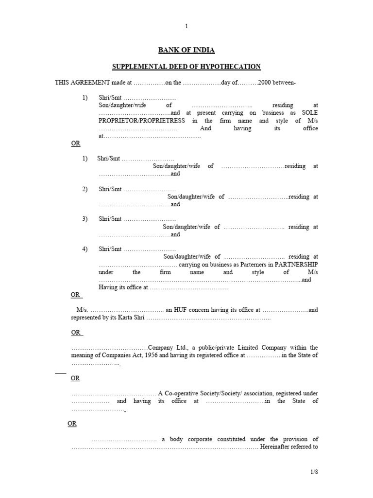 bank-of-india-supplemental-deed-of-hypothecation-pdf-debt-interest