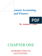 MGT - Acct - CH, Part I