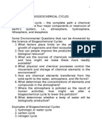 Biogeochemical Cycles