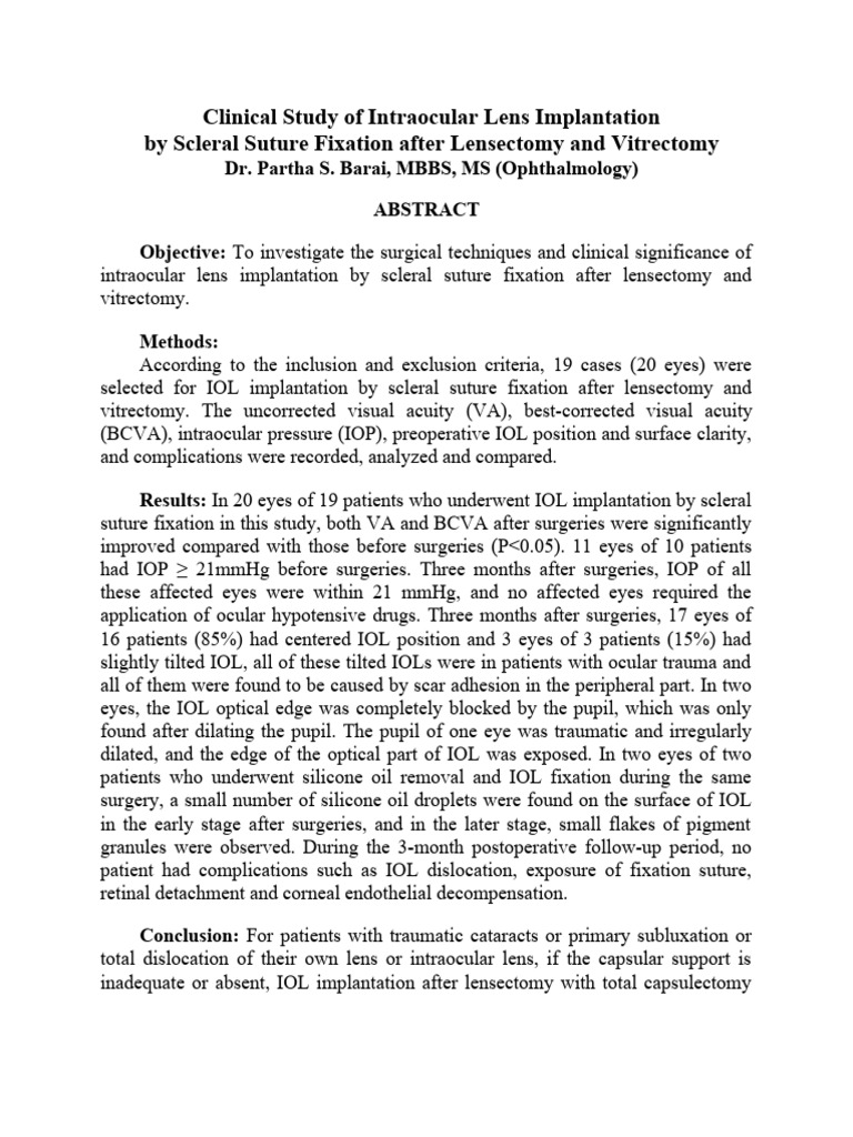 Abstract Pdf Ophthalmology Eye