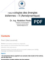 Technologies Des Énergies Éoliennes II Cours Abdelbari