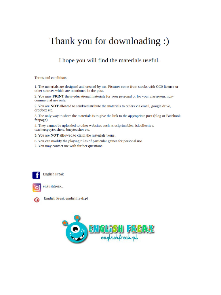 Easter Speaking Cards Pdf