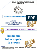 IIIU Presentación N°3 Técnicas para Evaluar Proyectos de Inversión