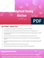 Analytical Essay Fiction - Jellyfish Feedback