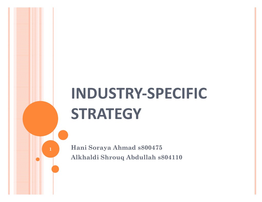 Industry Specific
