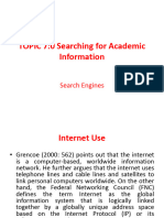 Topic 7 - Searching For Academic Information